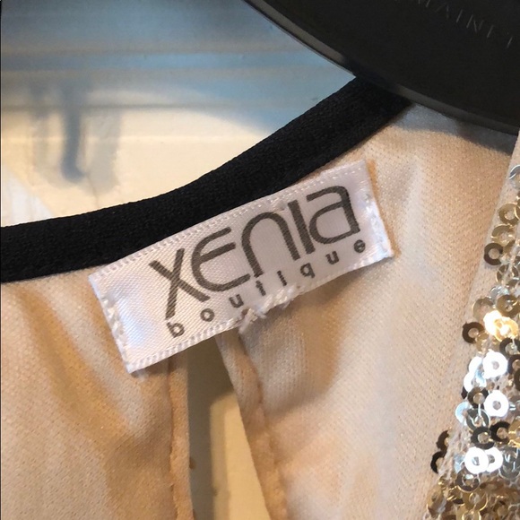 Beautiful NWOT Black and gold Xenia boutique dress - Picture 6 of 7